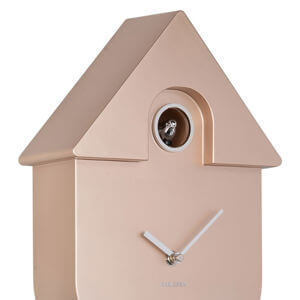 Present Time Karlsson Wall Clock Modern Cuckoo Metallic